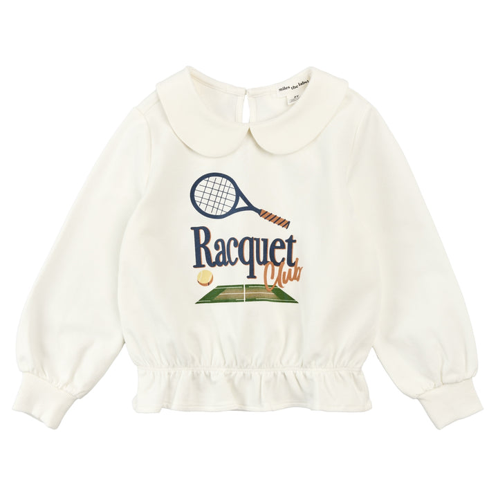 MILES THE LABEL- KIDS RAQUET TOP