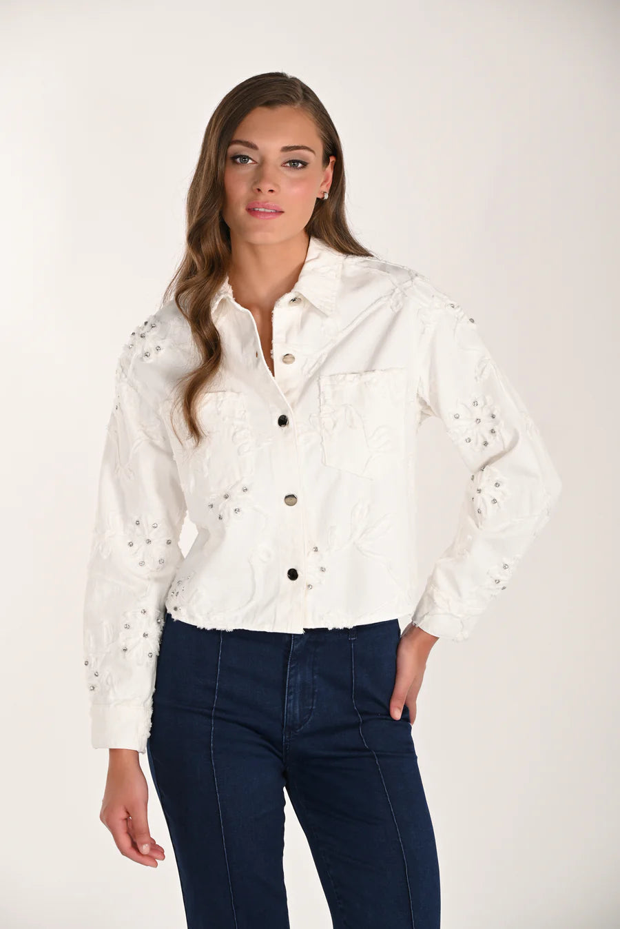 FRANK LYMAN - WOMEN'S WOVEN DENIM JACKET