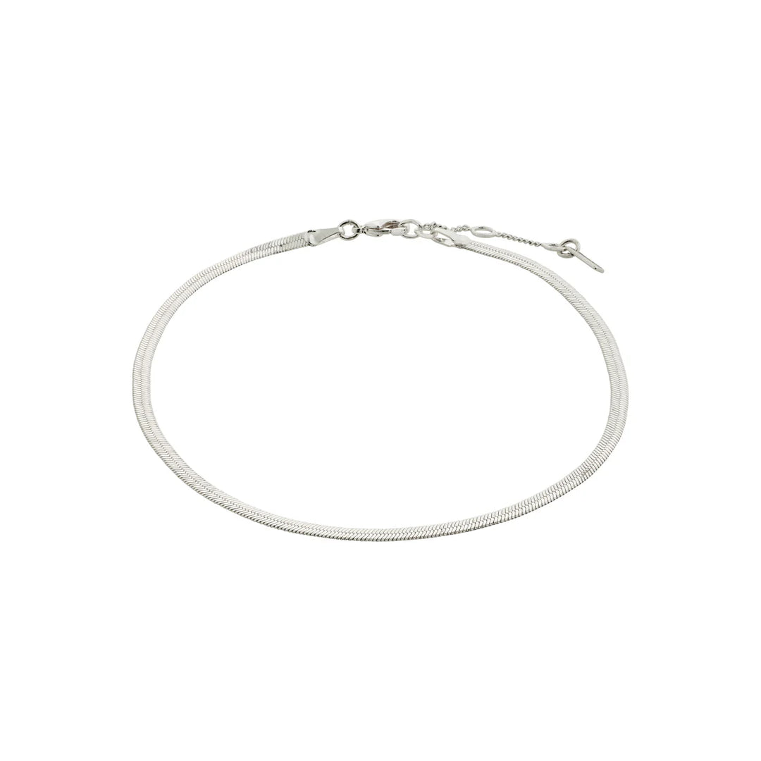 PILGRIM - JOANNA ANKLE CHAIN SILVER-PLATED - SILVER PLATED