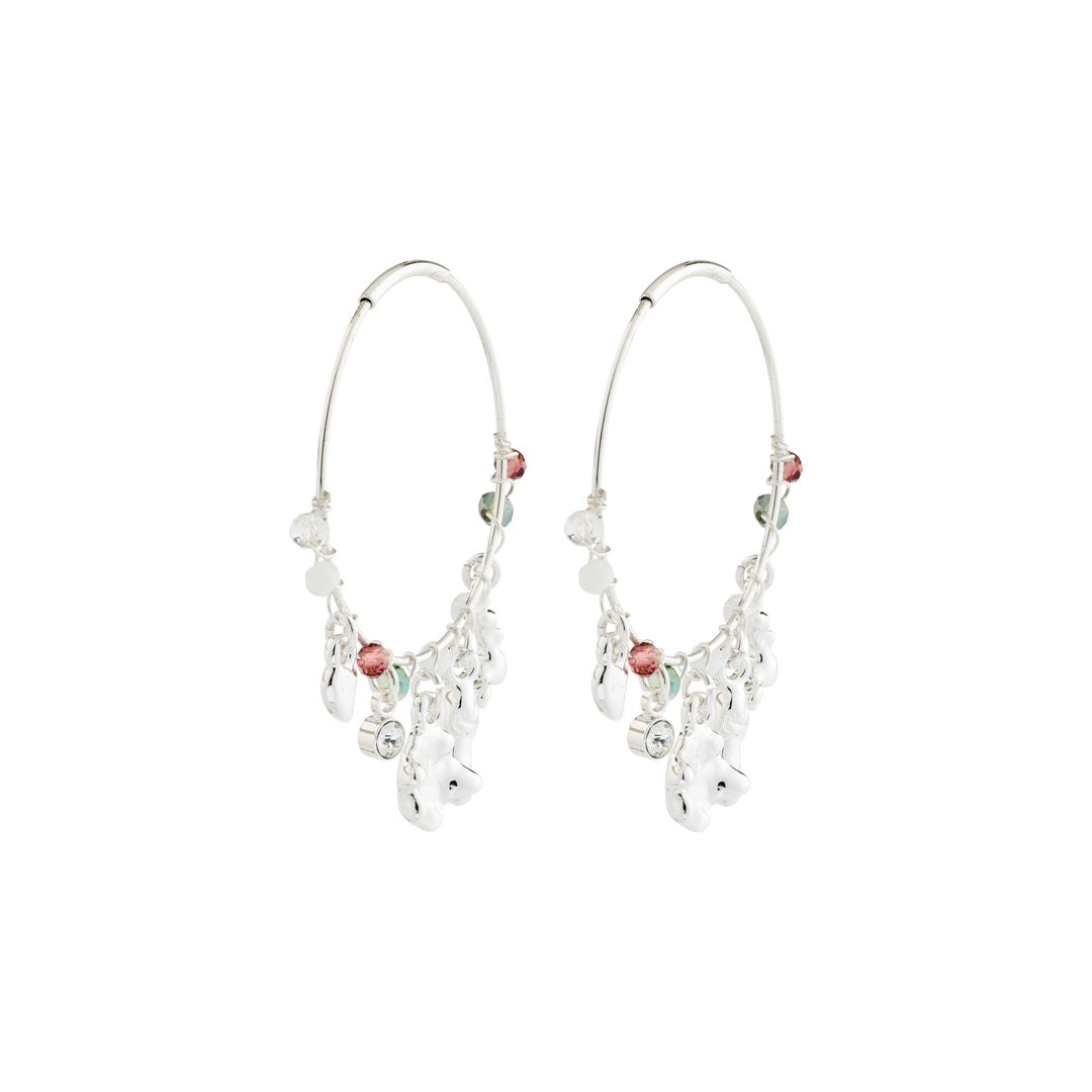 PILGRIM - TOVIN EARRINGS SILVER-PLATED - SILVER PLATED
