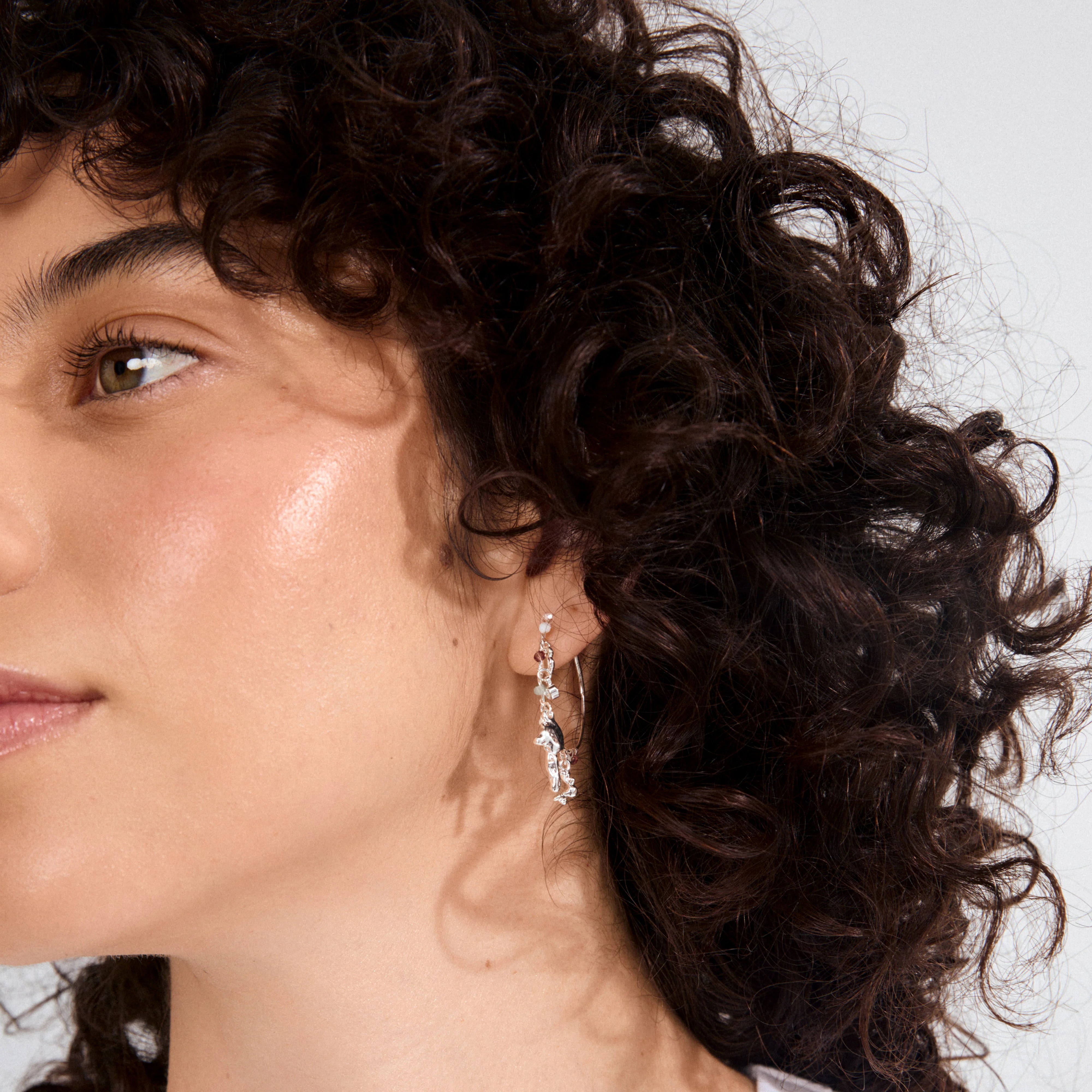 PILGRIM - TOVIN EARRINGS SILVER-PLATED - SILVER PLATED
