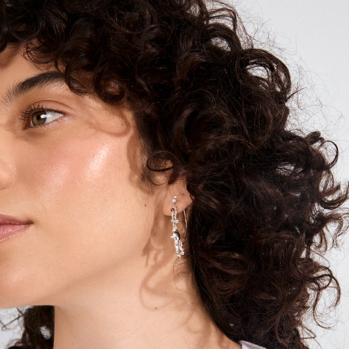 PILGRIM - TOVIN EARRINGS SILVER-PLATED - SILVER PLATED