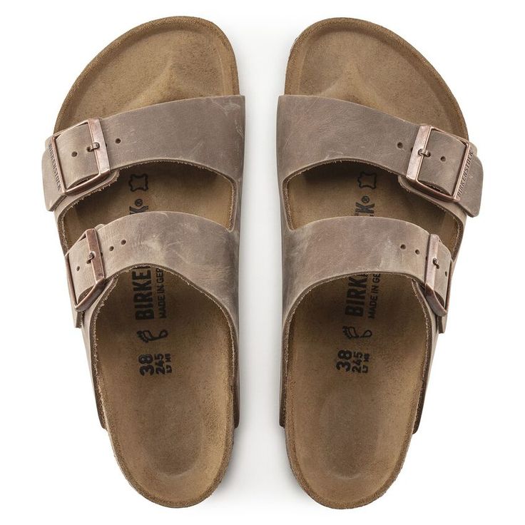 BIRKENSTOCK- ARIZONA OILED LEATHER SANDAL