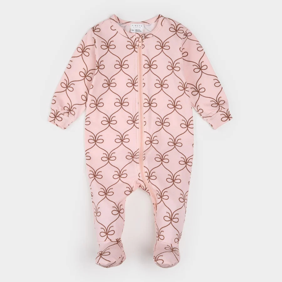 PETIT LEM  - GIRLS FOOTED SLEEPER 26FGL31P04-B