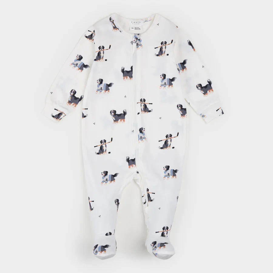 FIRSTS BY PETIT LEM - FOOTED SLEEPER KNIT
