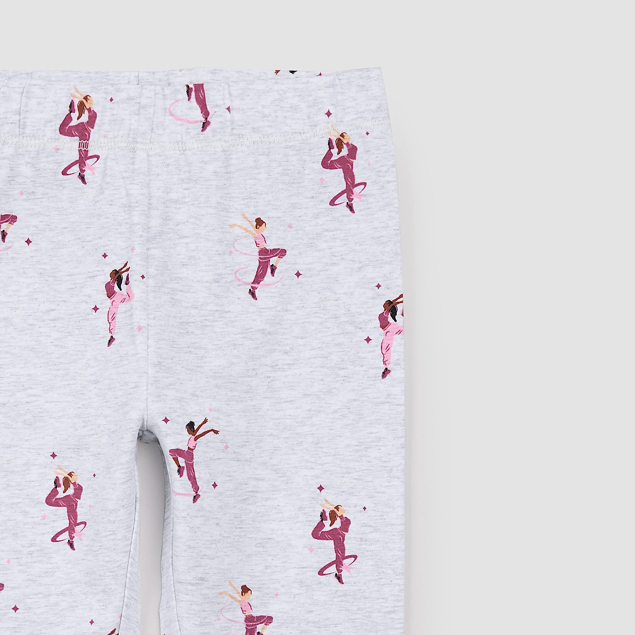 MILES THE LABEL - GIRLS KNIT LEGGING DANCER PRINT