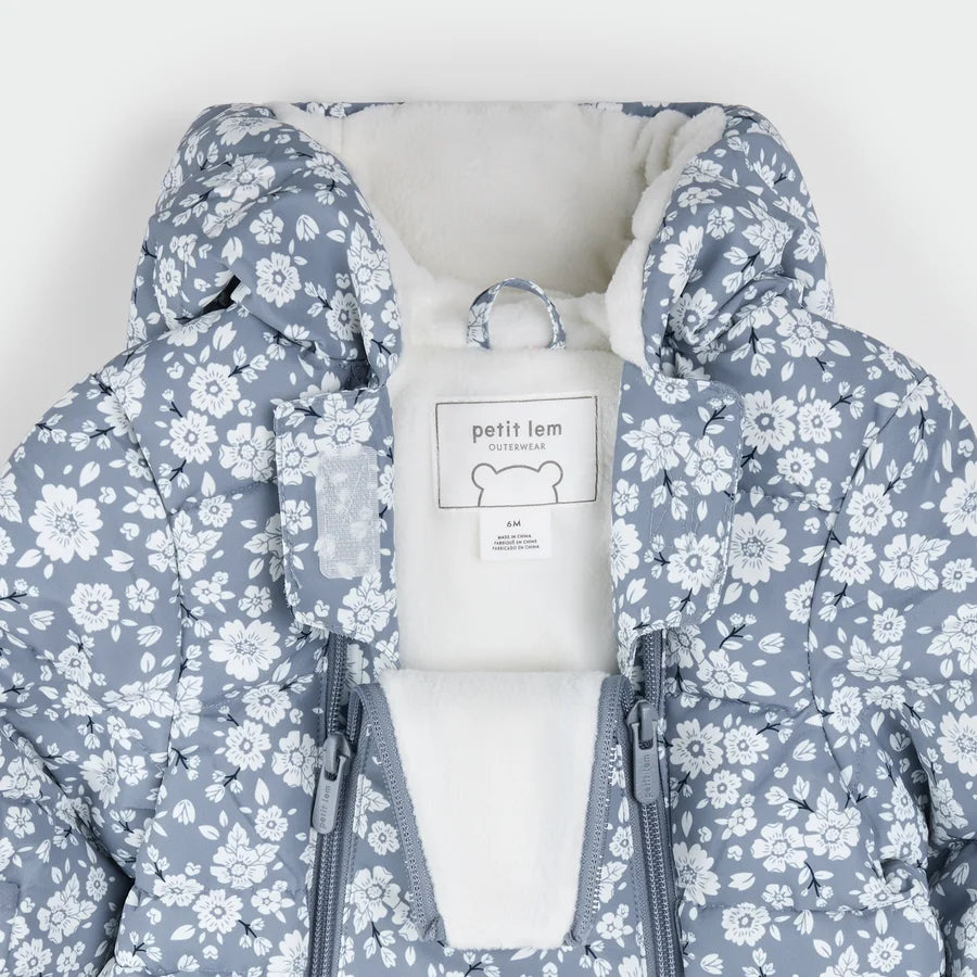 PETIT LEM - ONE PIECE SNOWSUIT BLUE