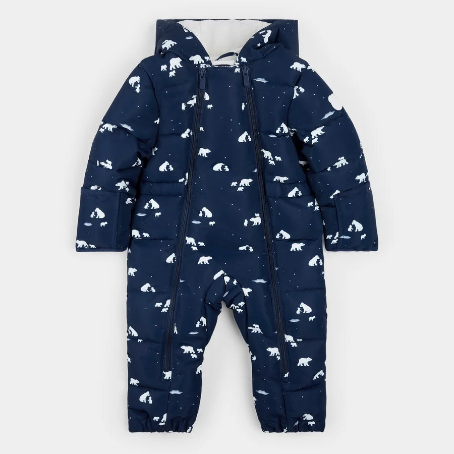 PETIT LEM - ONE PIECE SNOWSUIT NAVY