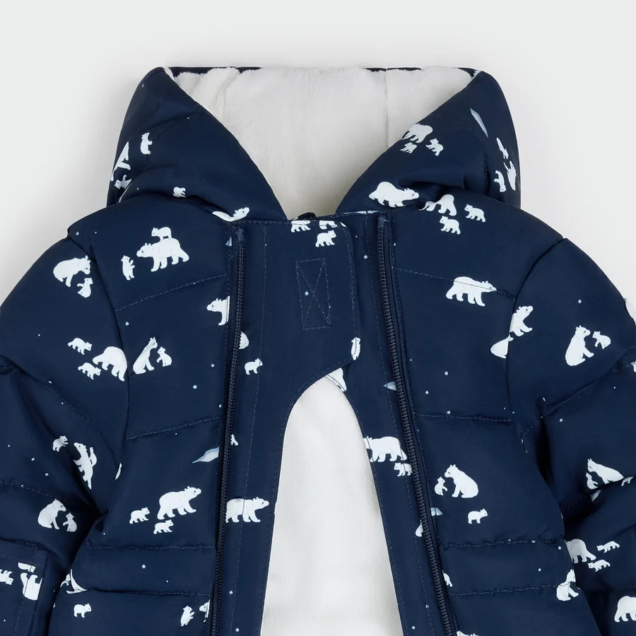 PETIT LEM - ONE PIECE SNOWSUIT NAVY