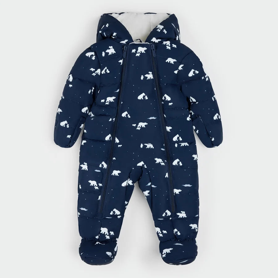 PETIT LEM - ONE PIECE SNOWSUIT NAVY