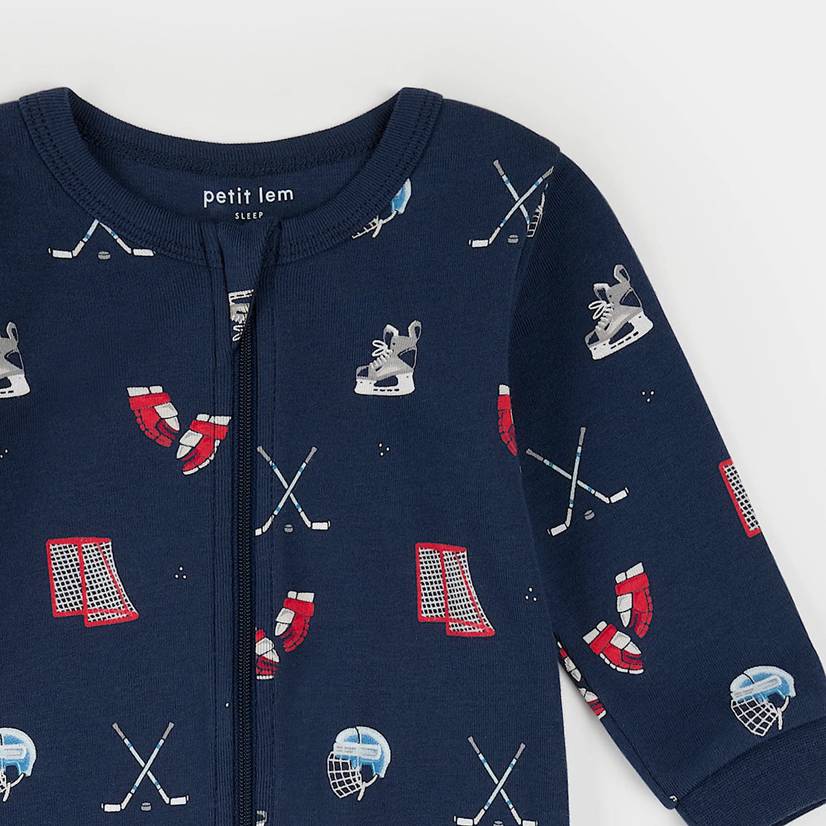 PETIT LEM - FOOTED SLEEPER KNIT-NAVY