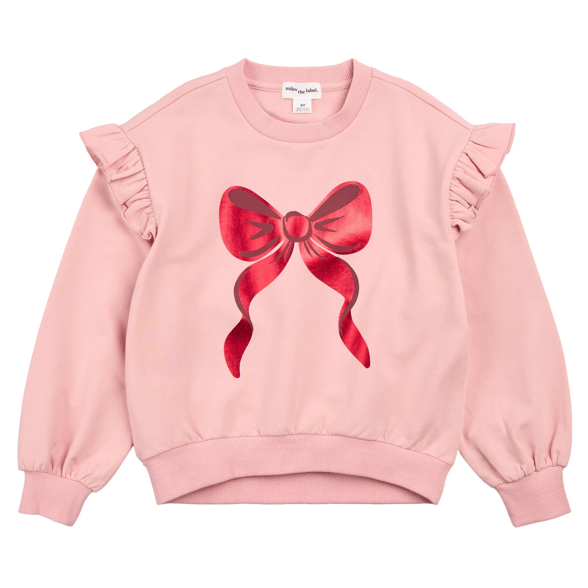 MILES THE LABEL - GIRLS KNIT SWEATSHIRT