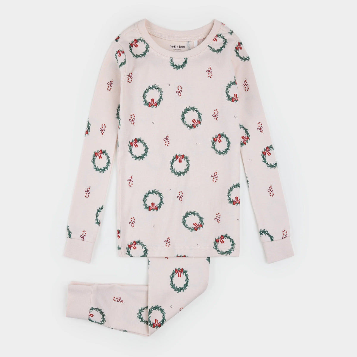 PETIT LEM - GIRLS DECK THE HALLS PJ SET