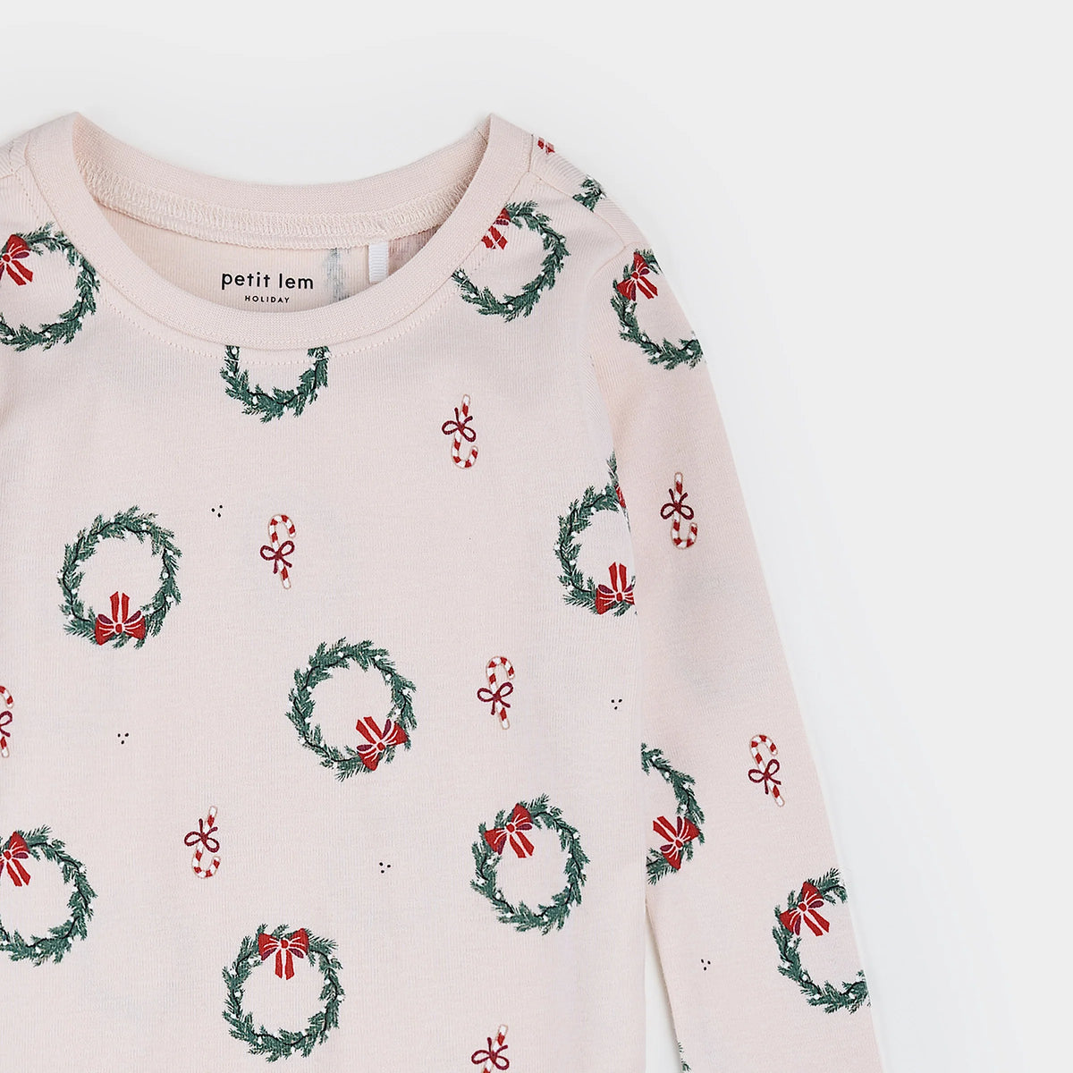 PETIT LEM - GIRLS DECK THE HALLS PJ SET