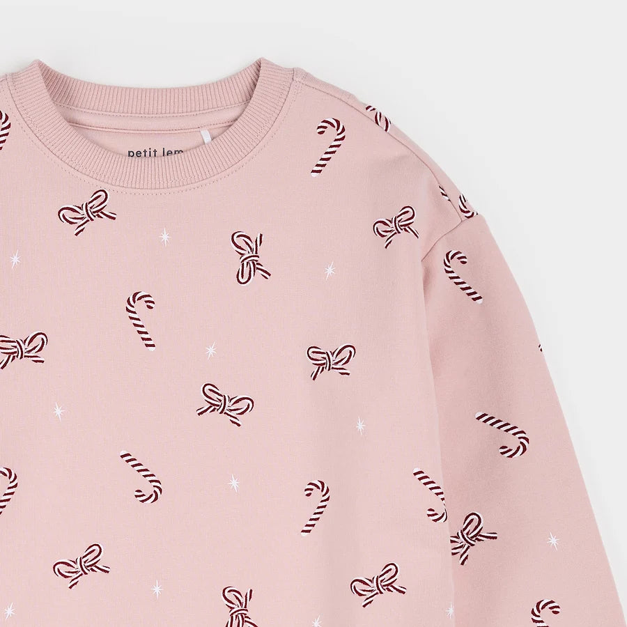 PETIT LEM - GIRLS CANDY CANE DREAMS SWEATER