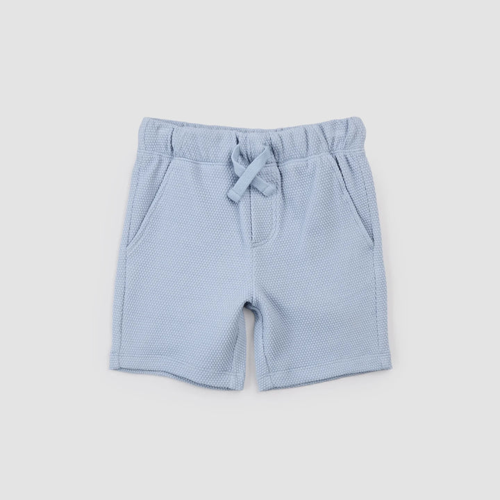 MILES THE LABEL - BOY SHORT KNIT-BLUE DUSTY 26RMW01B03-K