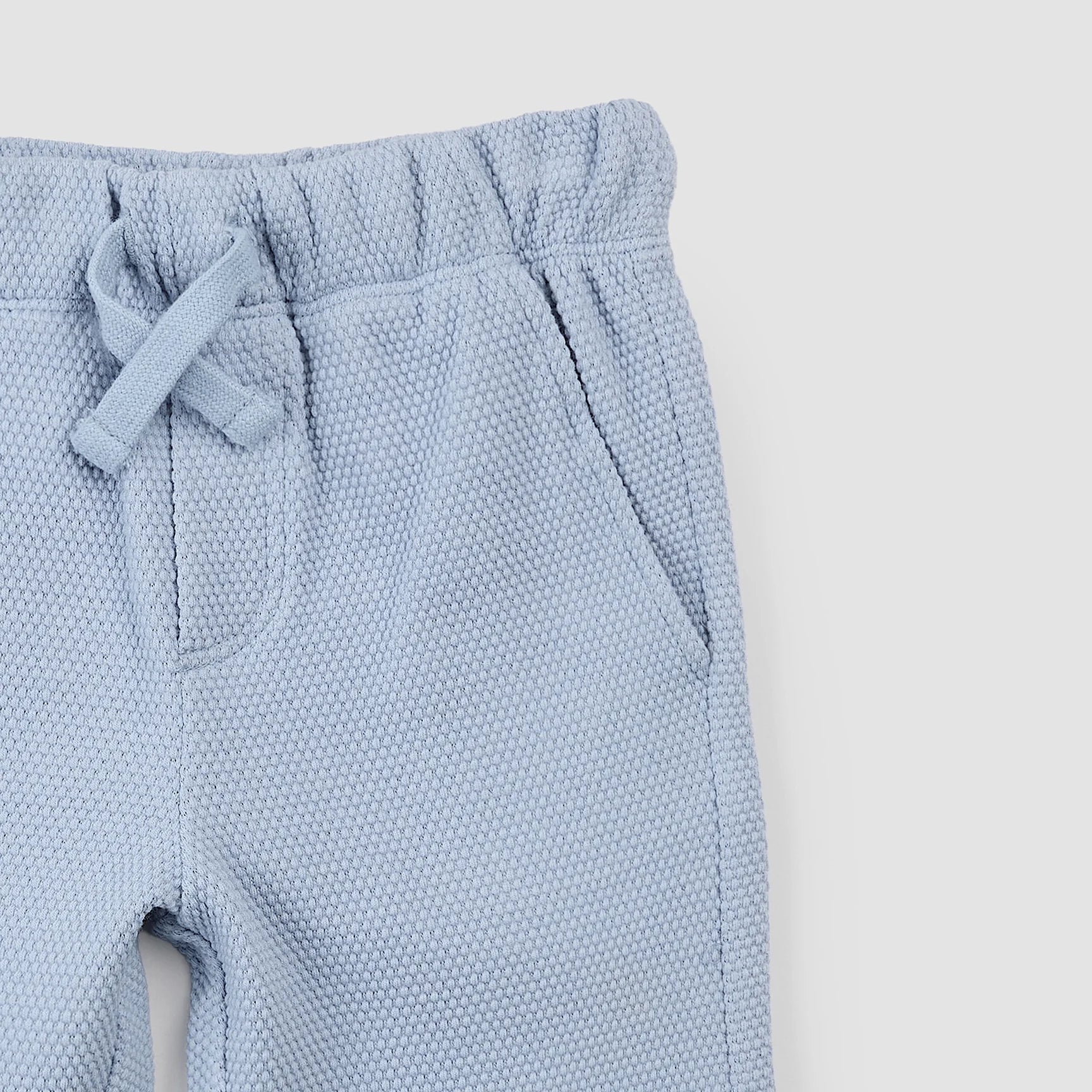 MILES THE LABEL - BOY SHORT KNIT-BLUE DUSTY 26RMW01B03-K