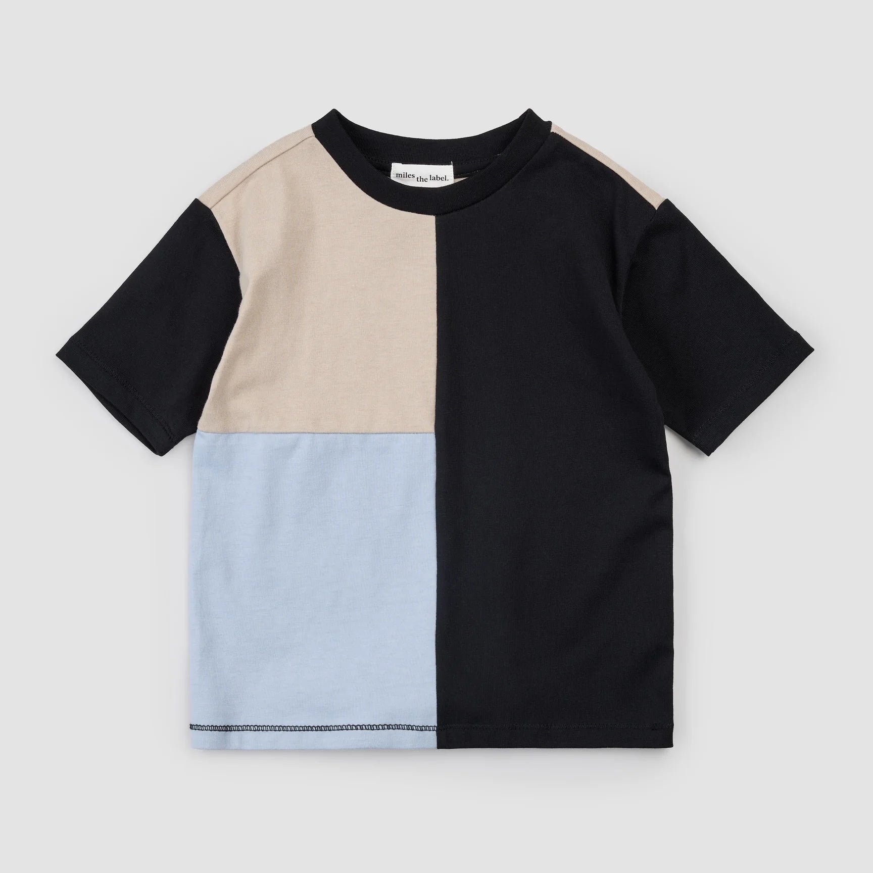 MILES THE LABEL - BOY S/S TOP KNIT-BLACK 26RMW01T05-K