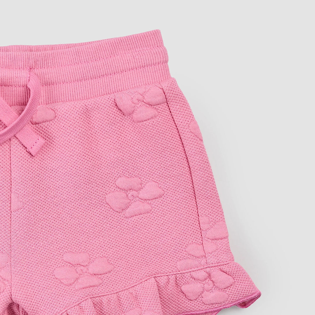 MILES THE LABEL - GIRL SHORT KNIT-PINK DK. 26RMW02B04-K