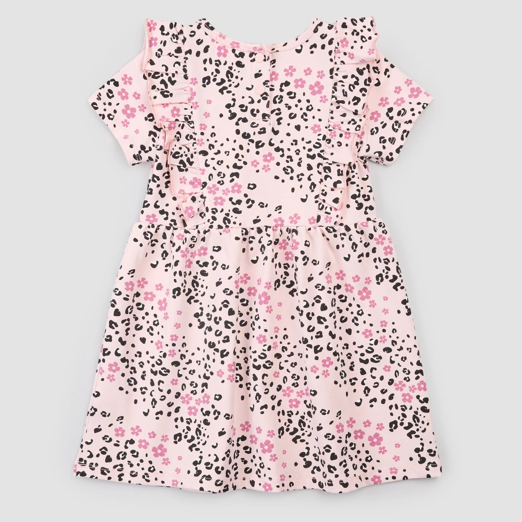 MILES THE LABEL - GIRL S/S DRESS KNIT-PINK LT. 26RMW02D02-K