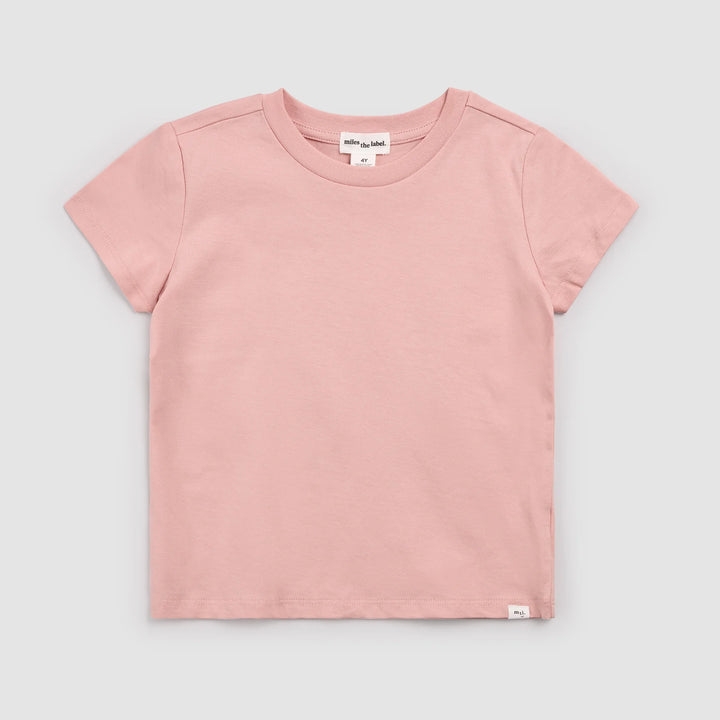 MILES THE LABEL - GIRL TOP S/S KNIT-PINK LT. 26SBW27T11-B