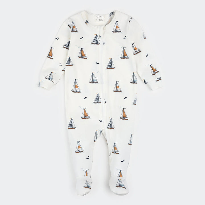 PETIT LEM - FOOTED SLEEPER 26SGL35P01