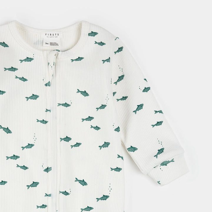 PETIT LEM - FOOTED SLEEPER 26SGL37P01