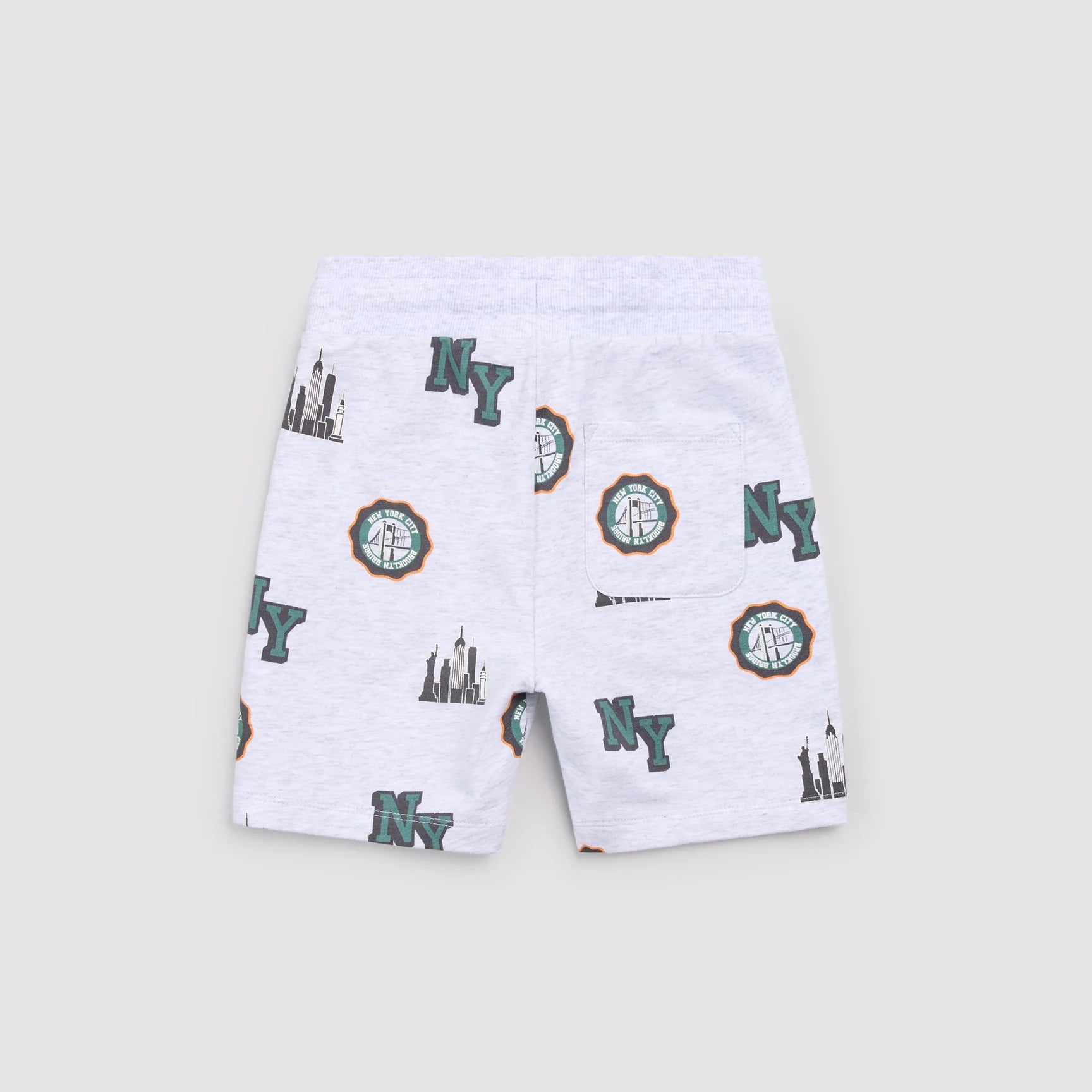MILES THE LABEL - BOY SHORT KNIT-HEATHER GREY LT. 26SMW03B02-Y