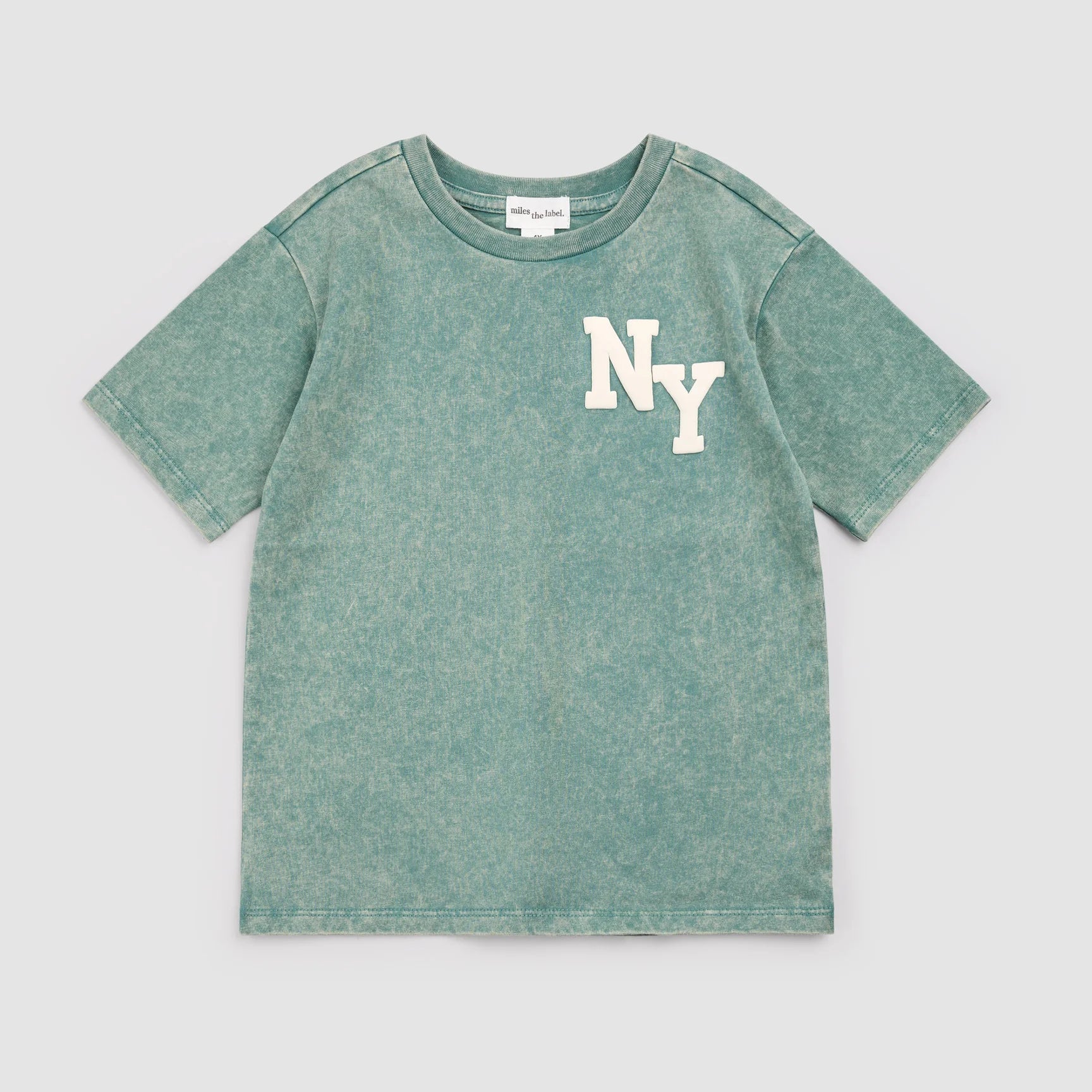 MILES THE LABEL - BOY S/S T-SHIRT KNIT-TEAL 26SMW03T04-K