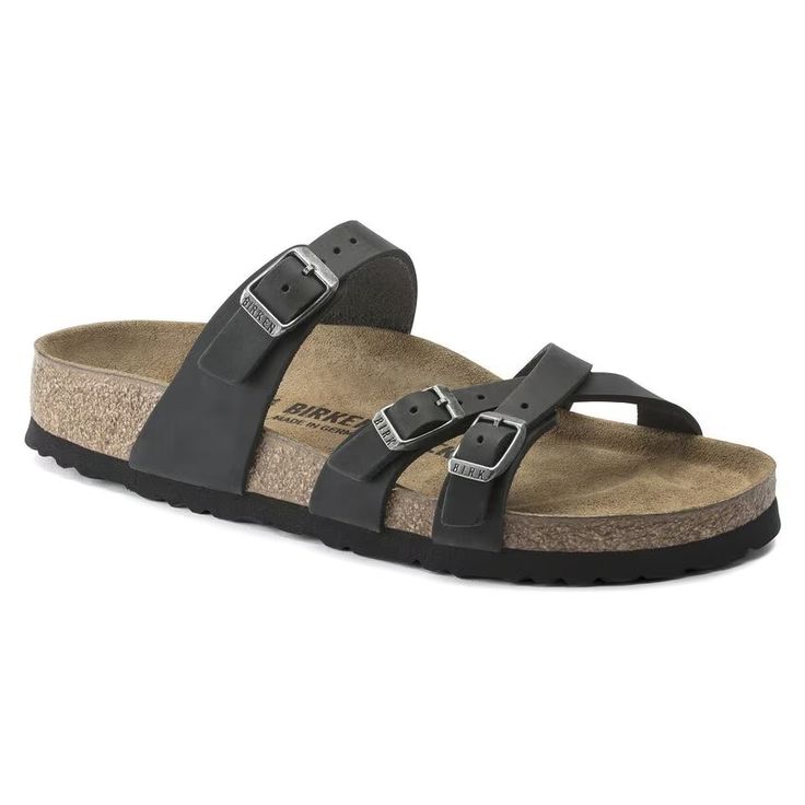 BIRKENSTOCK- FRANCA OILED LEATHER SANDAL