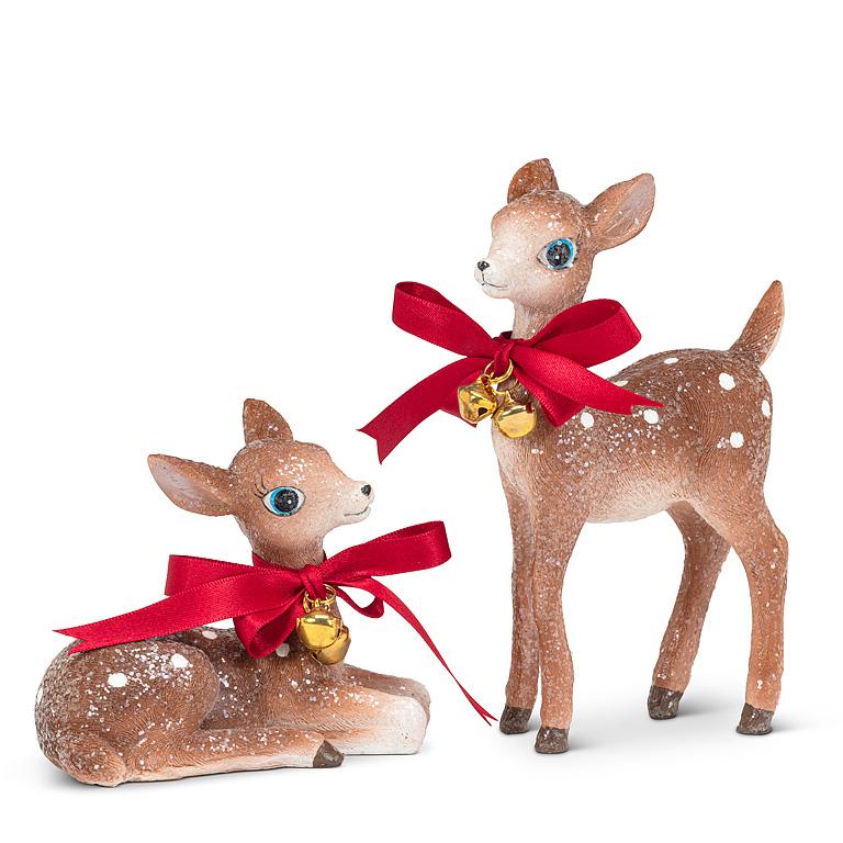 ABBOTT - S/2 VINTAGE LOOK DEER-4"L