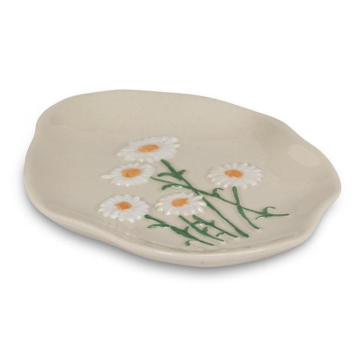 ABBOTT - WHITE FLOWER ORGANIC DISH 5"