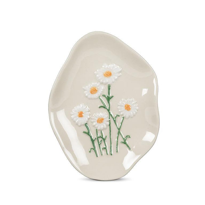 ABBOTT - WHITE FLOWER ORGANIC DISH 5"