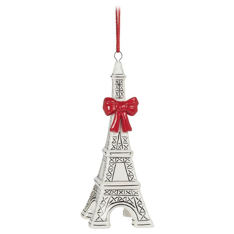 ABBOTT - FESTIVE EIFFEL TOWER ORNAMENT -5"H
