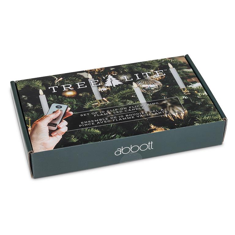 ABBOTT - S/10 SM LED TREE CLIP CANDLES W/REMOTE-5.5"H