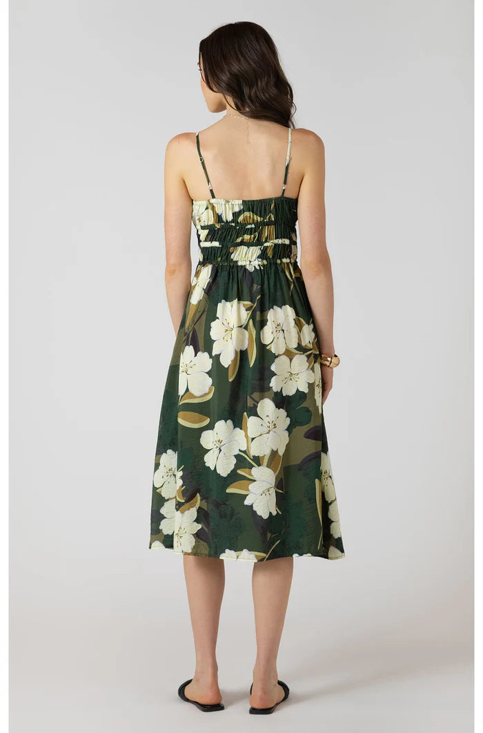 DEX - WOMEN'S ELASTIC WAIST MIDI DRESS