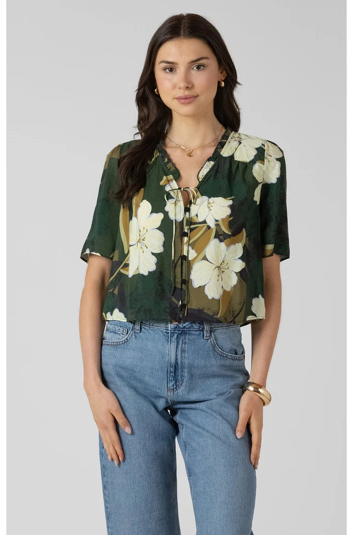 DEX - WOMEN'S BUTTON FRONT BLOUSE