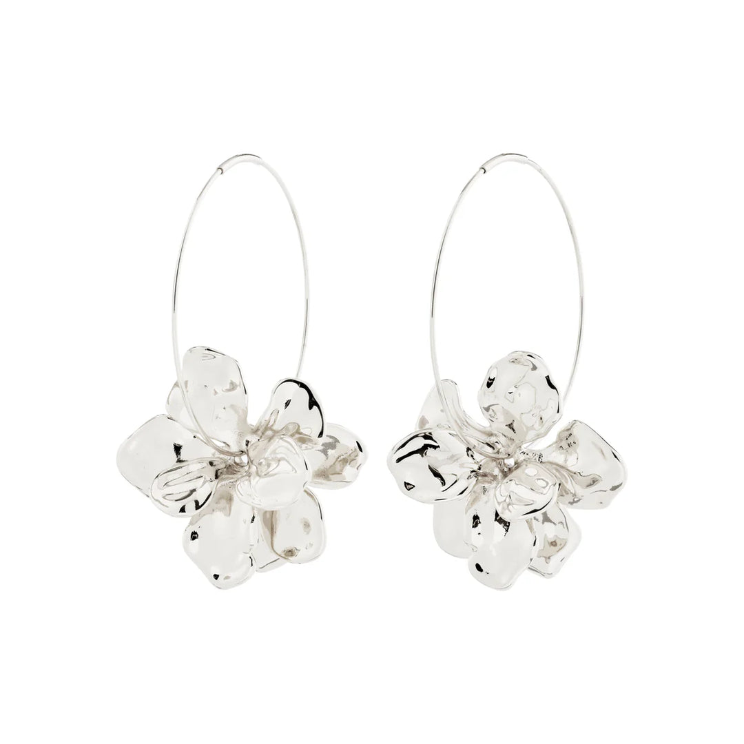 PILGRIM - LUNITH EARRINGS SILVER-PLATED