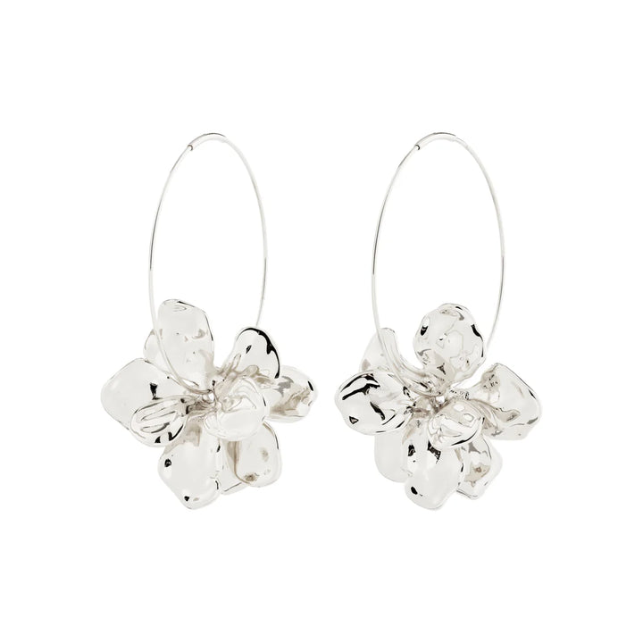 PILGRIM - LUNITH EARRINGS SILVER-PLATED