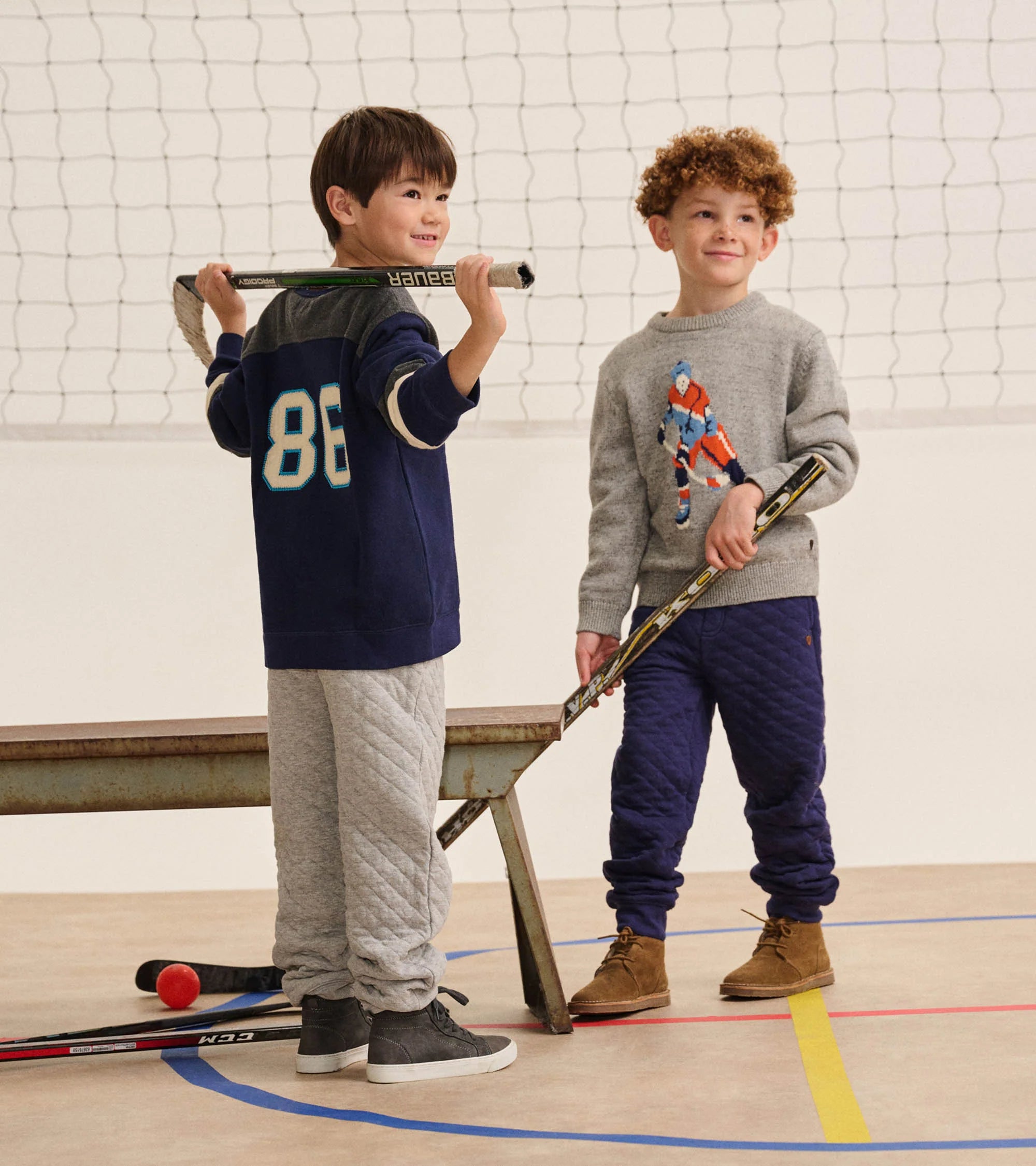 HATLEY - BOYS HOCKEY CREW NECK SWEATER