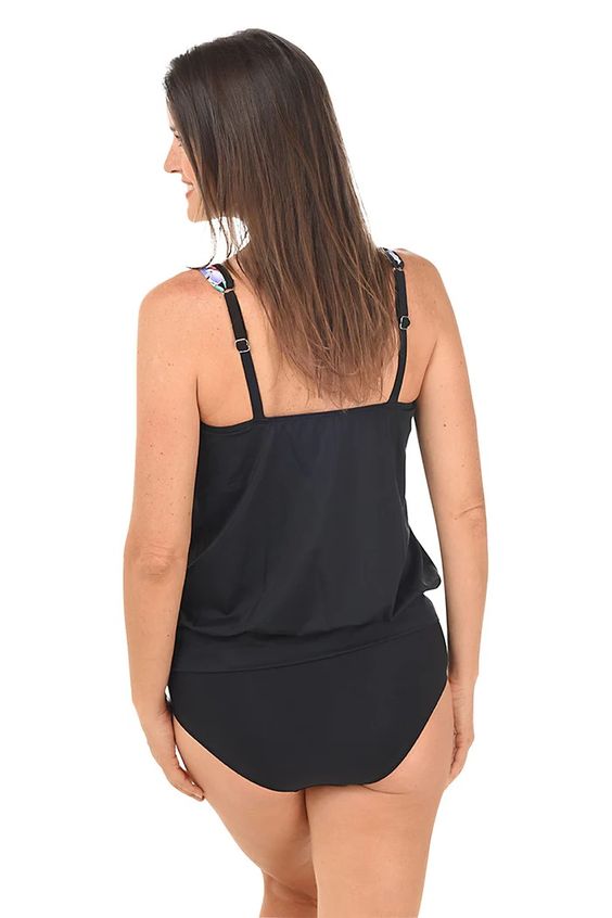 PENBROOKE- WOMEN'S ON THE FENCE BLOUSON TANKINI