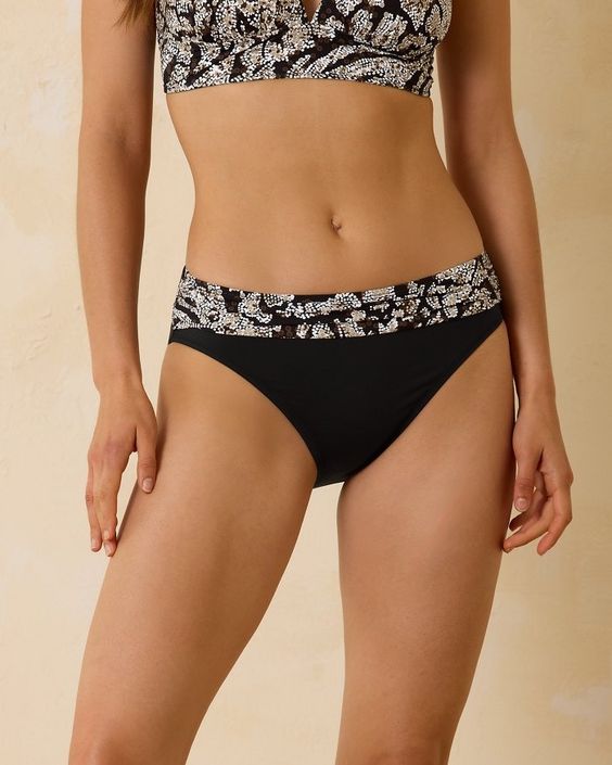 TOMMY BAHAMA- WOMEN'S HIGH WAIST SASH SWIM BOTTOM