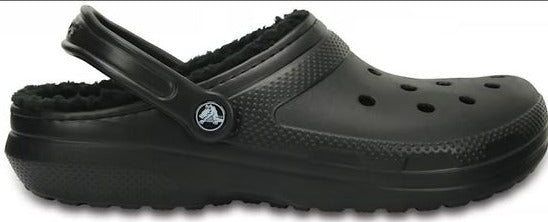CROCS- MEN'S CLASSIC LINED CLOG BLACK