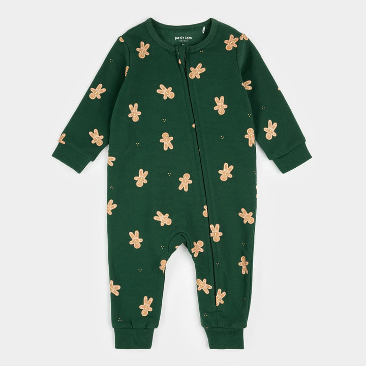 PETIT LEM - Gingerbread Man Print SLEEPER