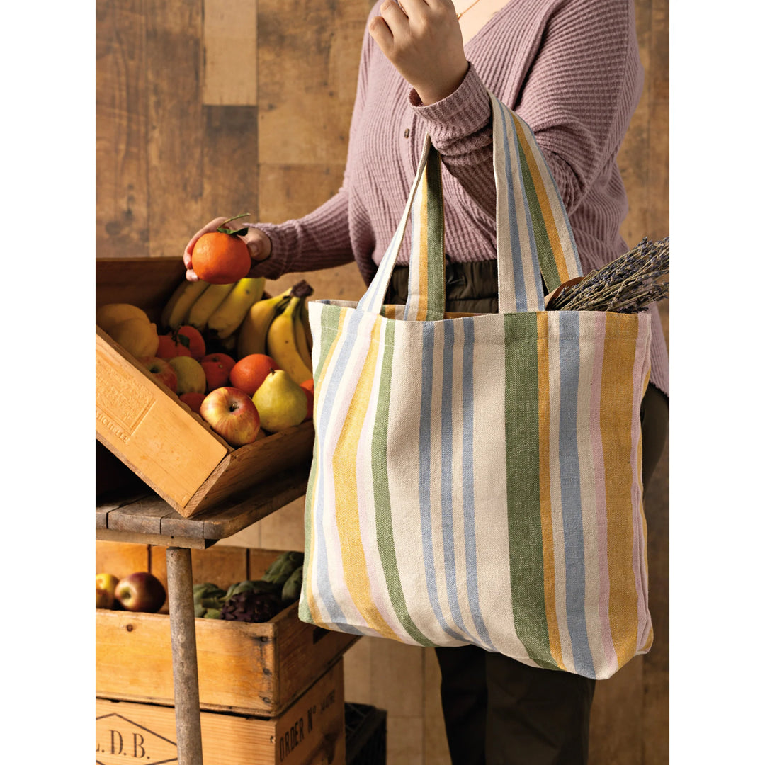 DANICA - BAG TOTE WOVEN MARKET STRIPE