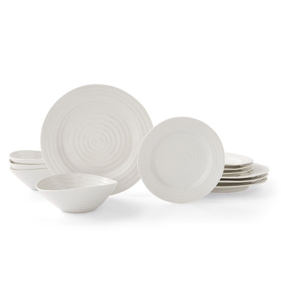 PORTMEIRION- SOPHIE CONRAN WHITE 12 PIECE SET 