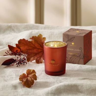 THYMES- PUMPKIN LAUREL VOTIVE CANDLE 