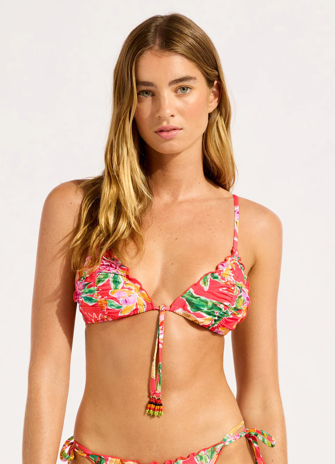 SEAFOLLY- Hothouse Flowers Triangle Bikini Top
