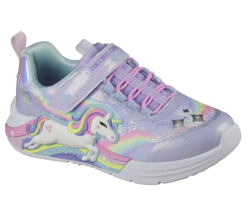 SKECHERS- KIDS S-LIGHTS: UNICORN CHASER SNEAKER