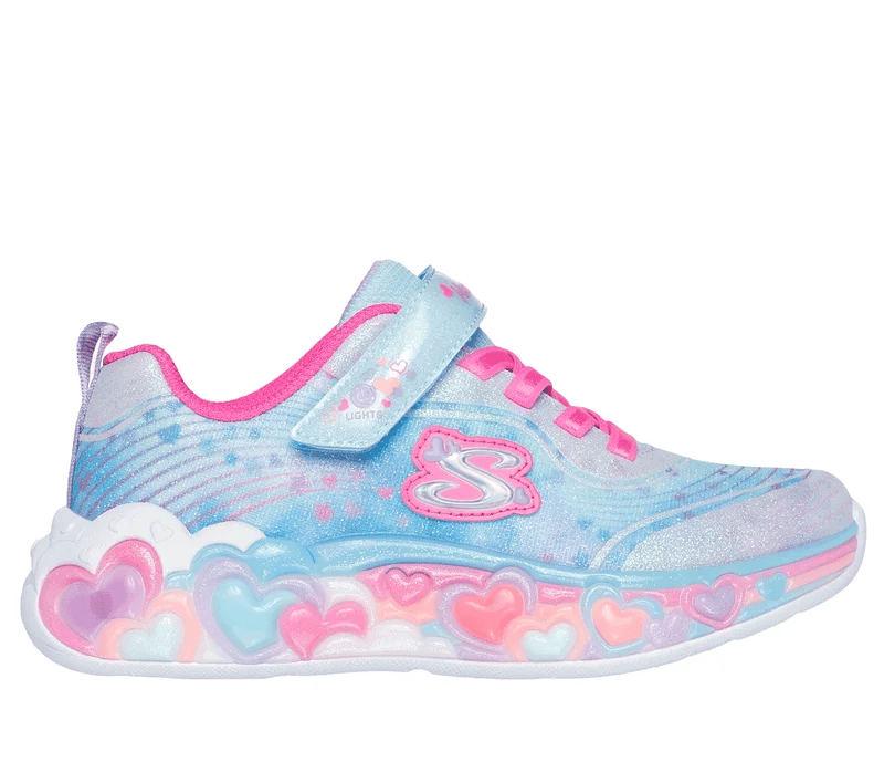 SKECHERS- KID'S S-LIGHTS: ETERNAL HEART LIGHTS SNEAKER